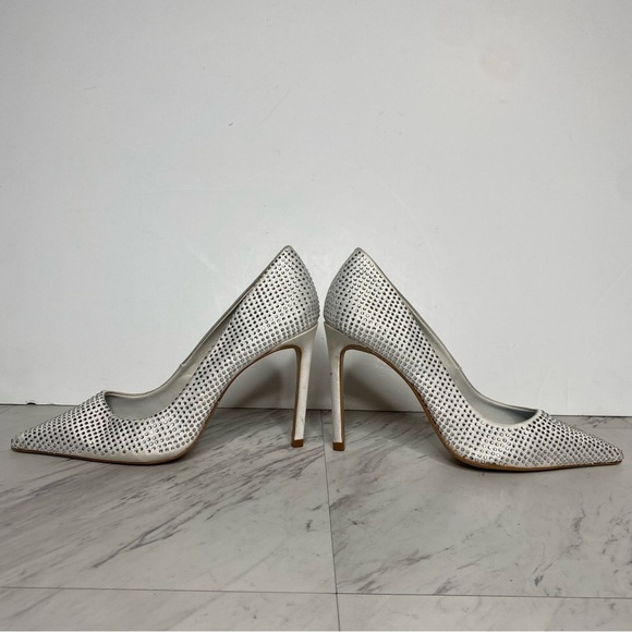 Schutz Lou Crystal Pointy Toe Pump 8B - Picture 8 of 16